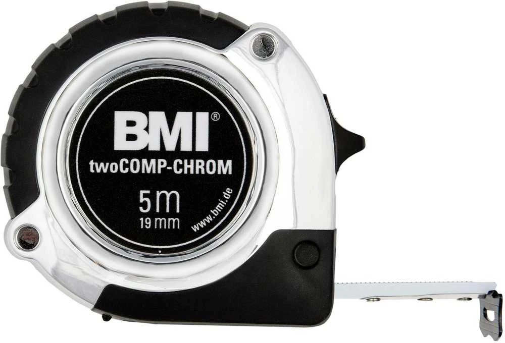 Ruletė BMI twoCOMP Chrom (5 m), SB pakuotė