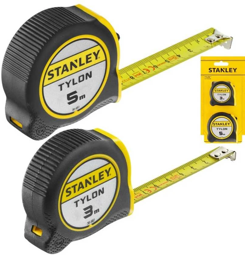 Matavimo ruletė Stanley STHT37260-0; 3 m + 5 m; 2 vnt.