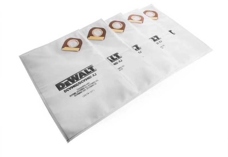 Dewalt medžiaginiai maišeliai dulkių siurbliui DCV586 5vnt.