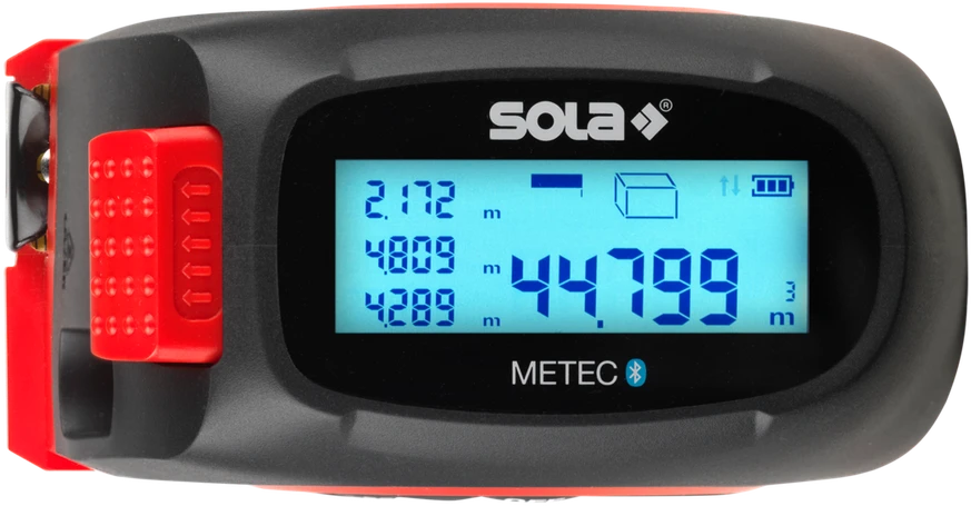 Sola METEC Skaitmeninė matavimo ruletė su lazeriniu atstumo matuokliu - 5/20 m