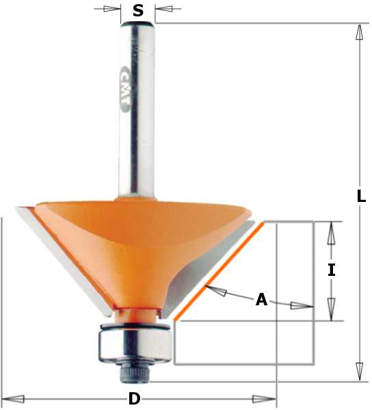 Freza HM S=8 D=31.7 (45 *), CMT