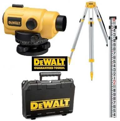 Optinis nivelyras DeWalt DW096PK-XJ + priedai