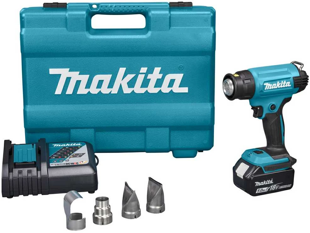 MAKITA techninis fenas 18V DHG181RT 18V, 1x5,0Ah