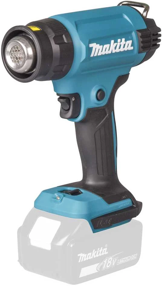 Makita DHG181ZJ LXT KARŠTO ORO FENAS 18V, Reguliuojama temperatūra - 550C°, 120/200 l/min, Be akumuliatorių ir kroviklio!, MAKPACK