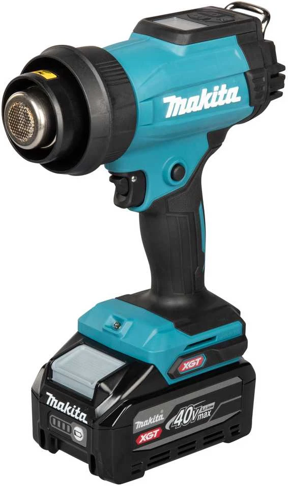 Makita HG001GZ02 LXT KARŠTO ORO FENAS XGT 40V, Reguliuojama temperatūra - 600C°, 120/200 l/min, MAKPACK, Be akumuliatorių ir kroviklio!