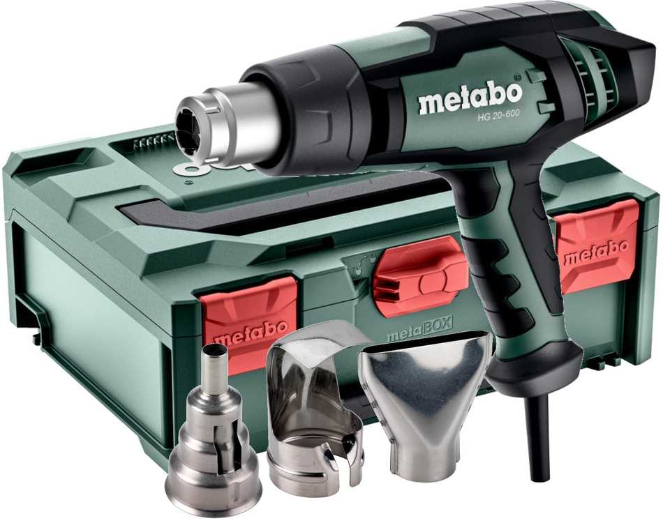 Elektrinė orapūtė HG 20-600, MetaBOX145, Metabo