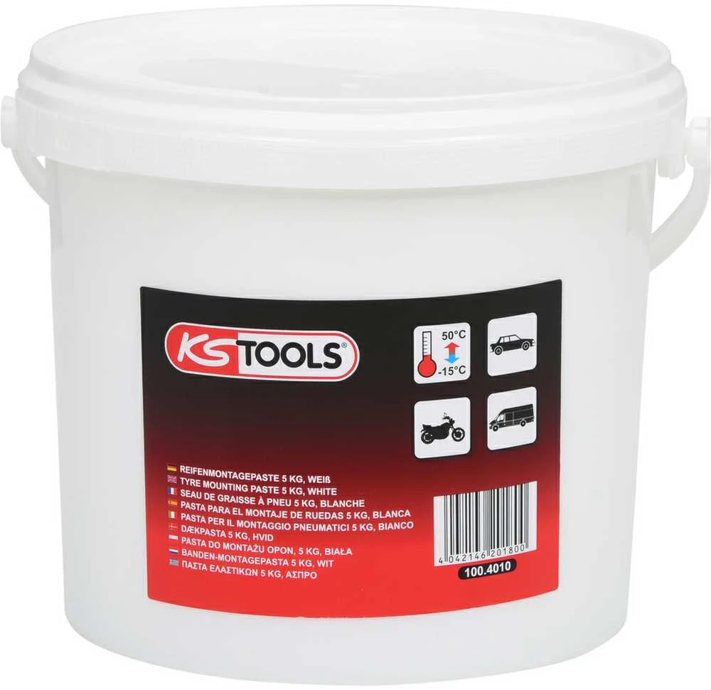 Ratų montavimo pasta, balta 5kg, KS Tools