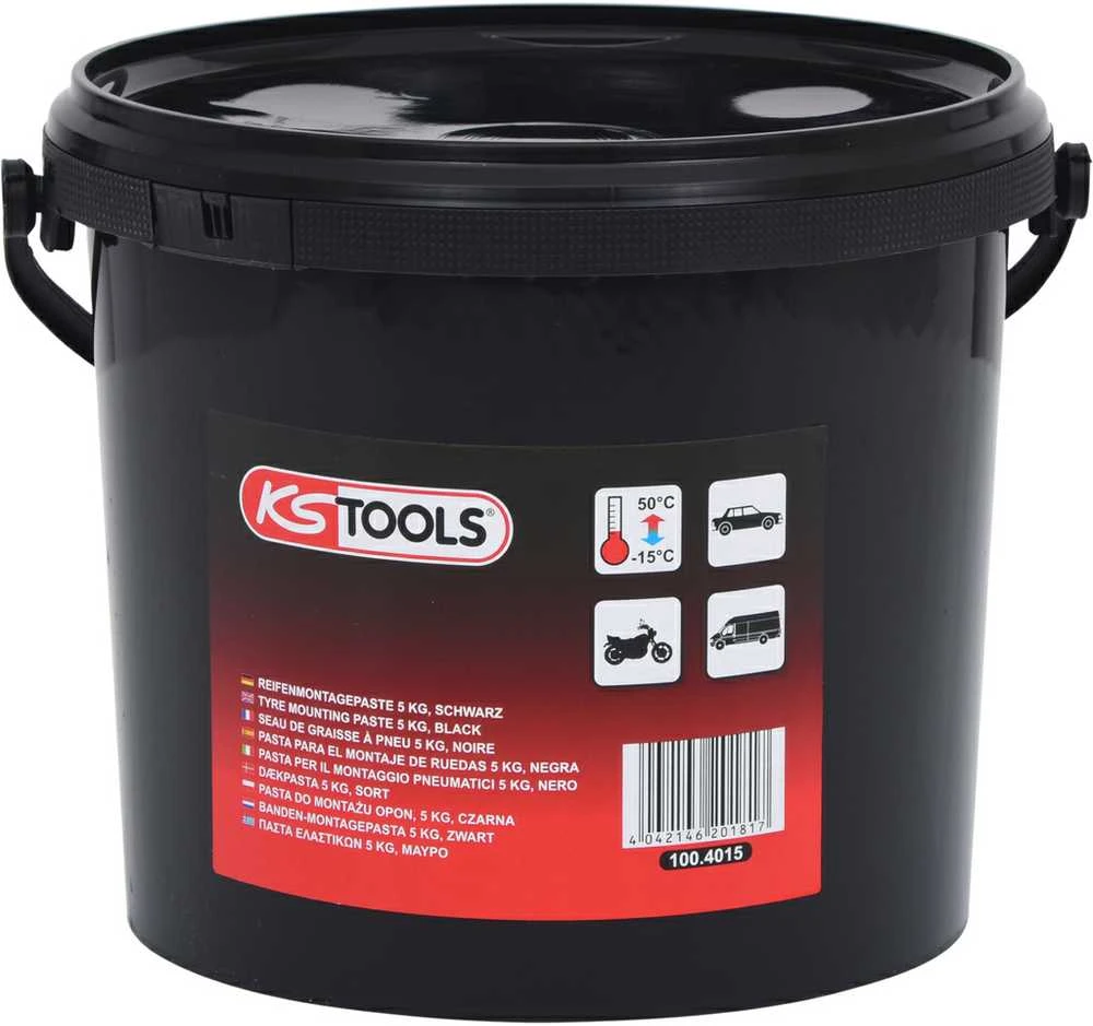 padangų montavimo pasta, juoda 5kg, KS Tools
