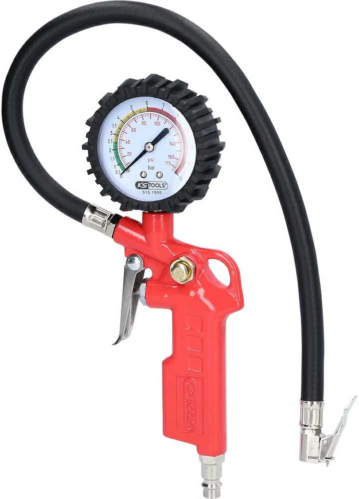 Pneumatinis padangų pripūtimo manometras KS-TOOLS
