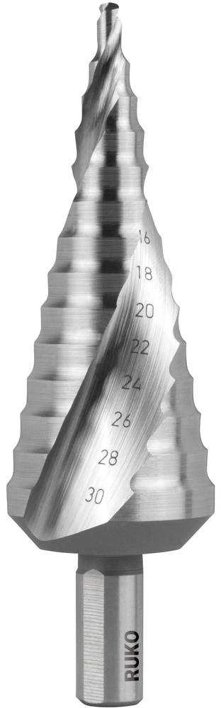 Pakopinis grąžtas RUKO HSS-Co5 Ø4-30mm