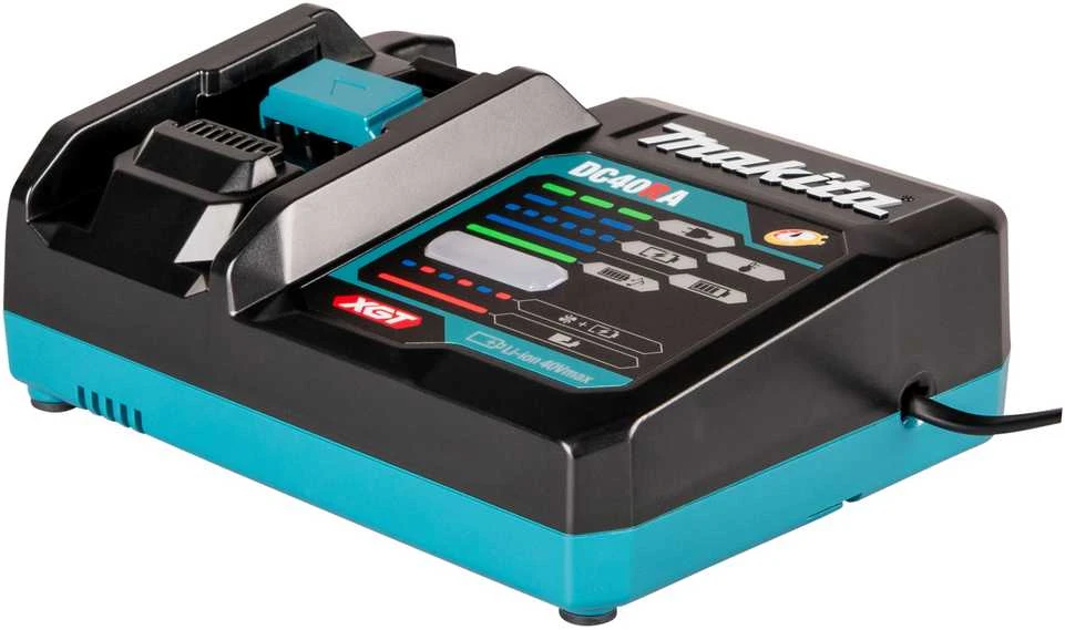 Makita DC40RA 40V akumuliatoriaus įkroviklis su indikatoriais