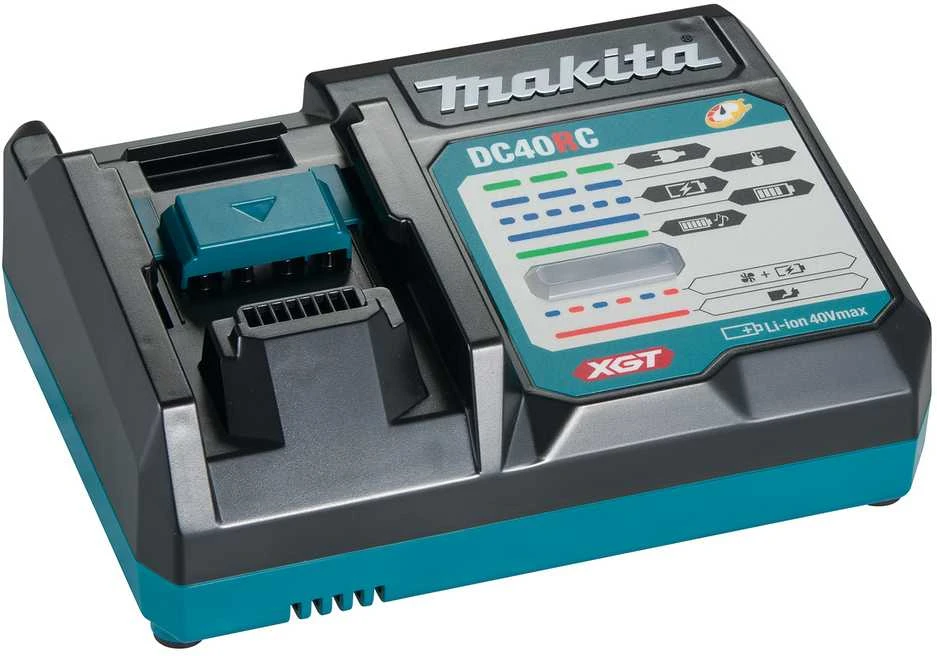 Makita DC40RC akumuliatorių kroviklis su indikatoriais
