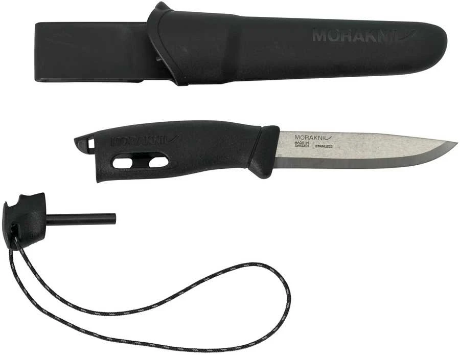 Morakniv Stovyklavimo peilis su ugnies skeltuvu Companion spark (S), 104mm, juodas