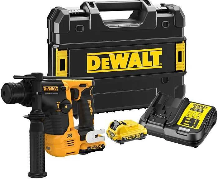 Perforatorius Dewalt DCH072L2-QW; 1,1 J; 12 V; 2x3,0 Ah akum.