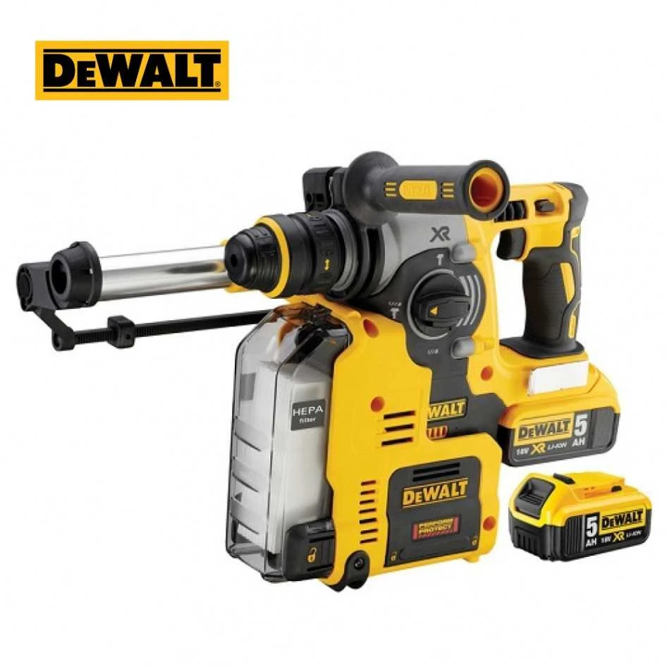 DEWALT SDS-PLUS 18V GRĘZIMO IR GRĘZIMO KJUKAS DCH275P2 + DCH275P2 DULKIŲ ŠALINIMO SISTEMA