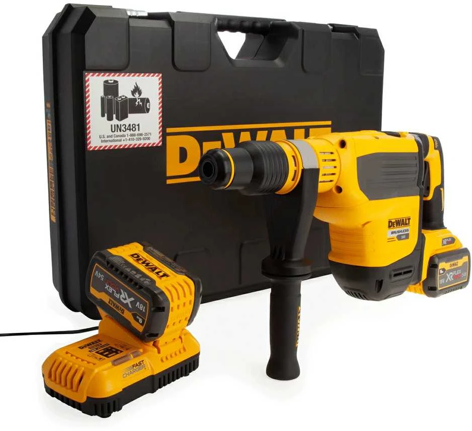 Perforatorius DeWalt DCH614X2-QW FlexVolt; 10,5 J; SDS-max; 54 V; 2x9,0 Ah akum.