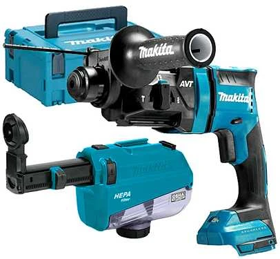 Makita DHR182ZWJ Akumuliatorinis perforatorius, 18 V, SDS-PLUS, 1,7J, LED, AWS, Be akumuliatorių ir kroviklio!, MAKPACK
