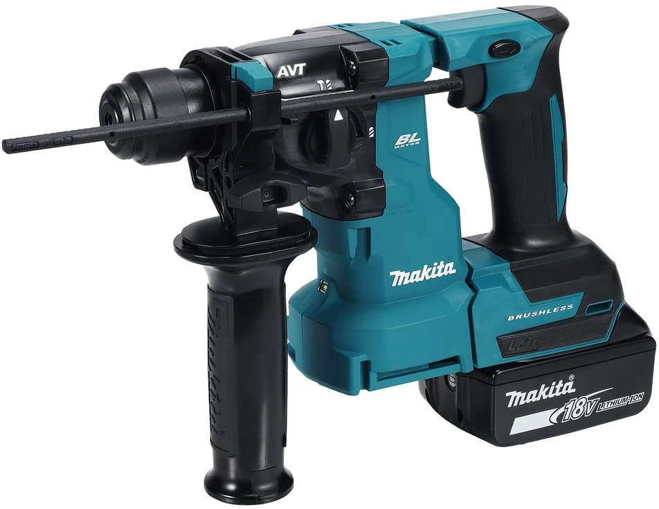 Makita DHR183Z Akumuliatorinis perforatorius, 18 V,SDS-PLUS, 1,7J, LED, AVT, Be akumuliatorių ir kroviklio!