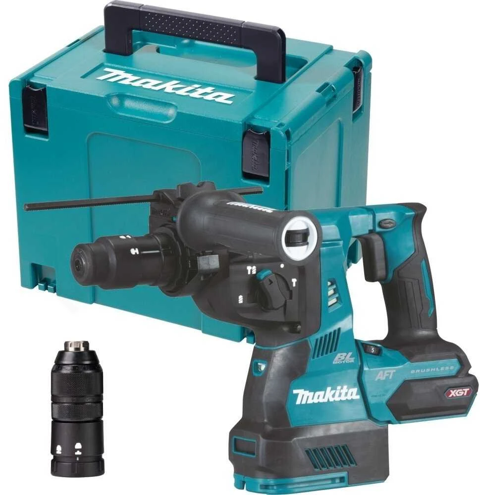 Makita HR002GZ02 perforatorius su priedais ir lagaminu