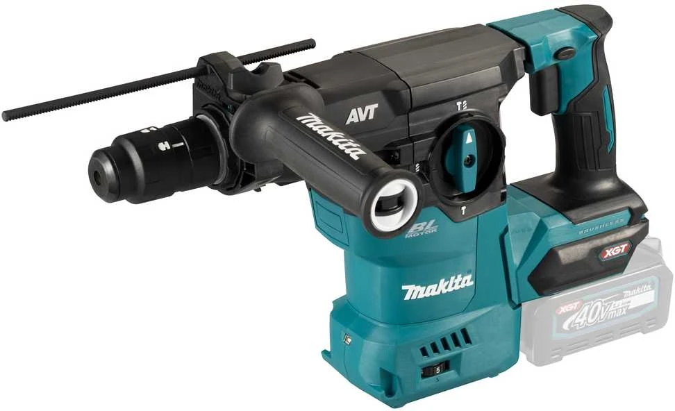 Makita HR009GZ01 Perforatorius XGT, 3,9 J, 28mm; 5,3kg, bešepetėlinis variklis, greitojo keitimo griebtuvas, AFT; AWS (be AWS lusto); AVT; XPT; "Z" versija - komplektuojamas be akumuliatoriaus ir kroviklio