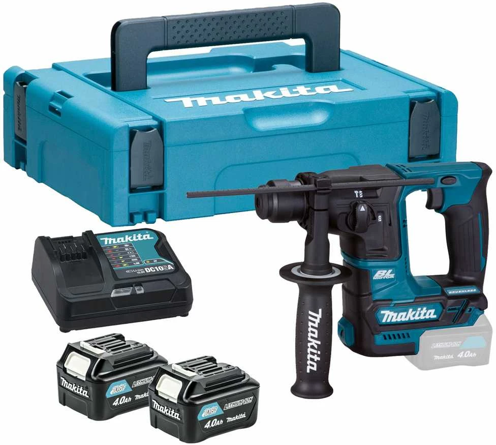 Makita HR166DSMJ Akumuliatorinis perforatorius, 12V MAX, SDS+, LED, 2x4,0AH