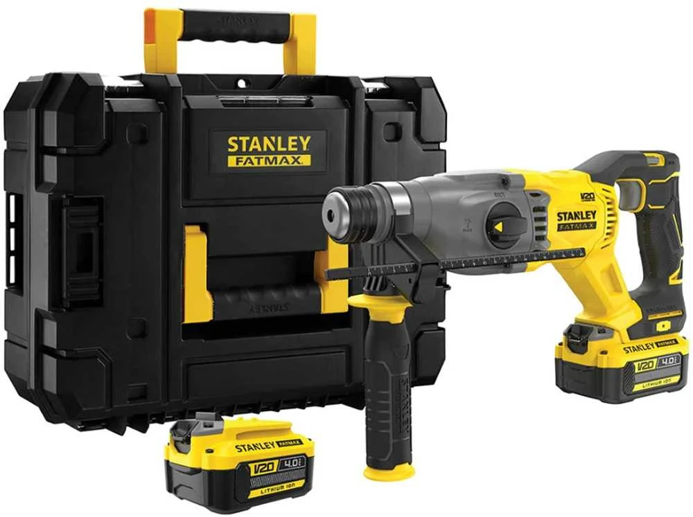 Perforatorius Stanley SFMCH900M22-QW; 2,0 J; SDS-plus; 18 V; 2x4,0 Ah akum.