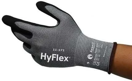 Ansell HyFlex 11-571 apsauginė pirštinė su juoda danga
