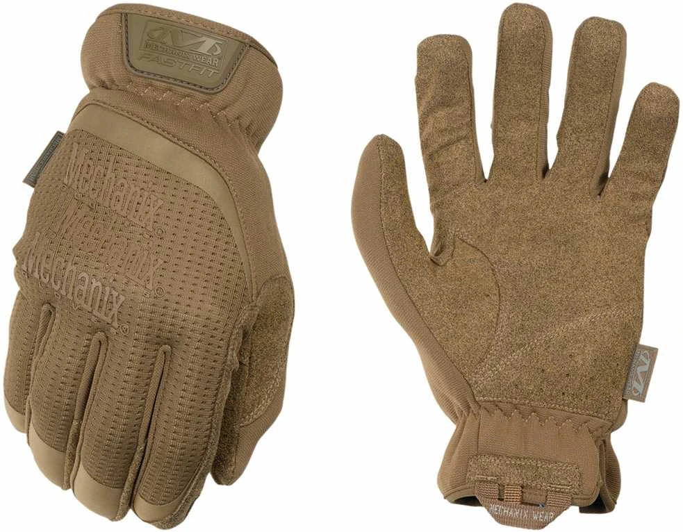 Mechanix Wear Pirštinės Mechanix FastFit® Coyote, L dydis. Rauktas rankogalis, 0.6 mm dirbtinė oda, TrekDry®, touchscreen technologija
