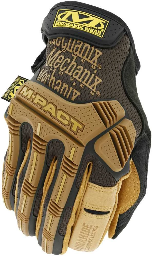 Mechanix Wear Pirštinės Mechanix Durahide™ M-Pact® S dydis. Velcro, TrekDry®, dirbtinė oda 4X, delno, krumplių, Armortex®, pirštų apsauga, D30® apsauga nuo vibracijos