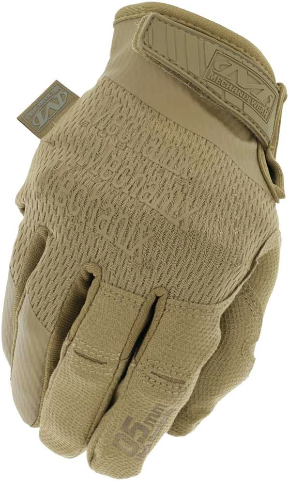 Mechanix Wear Pirštinės Mechanix Speclialty 0.5 Coyote XXL. 0,5mm storio delnas. Velcro, dirbtinė oda, TrekDry®, Lycra