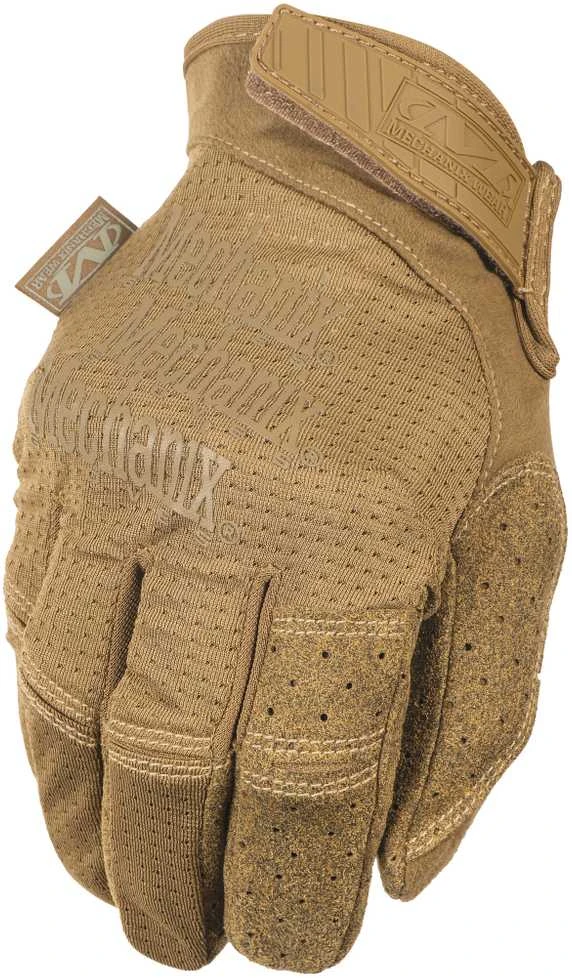 Mechanix Wear Pirštinės MECHANIX SPECIALTY VENT, su skylutėmis ventiliacijai, Coyote XXL dydis. Velcro, dirbtinė 0.6mm oda.touchscreen technologija