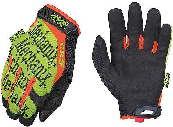 Mechanix Wear Pjūviams atsparios (5/D lygis delno srityje) apsauginės pirštinės Mechanix The Original® CR5 geltonos L dydis. Velcro, dirbtinė oda, TrekDry®, ryškios