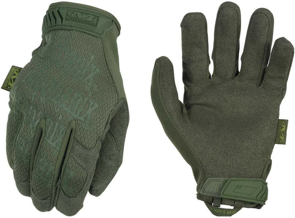 Mechanix Wear Pirštinės Mechanix The Original® Olive Drab L dydis. Velcro, dirbtinė oda, TrekDry®