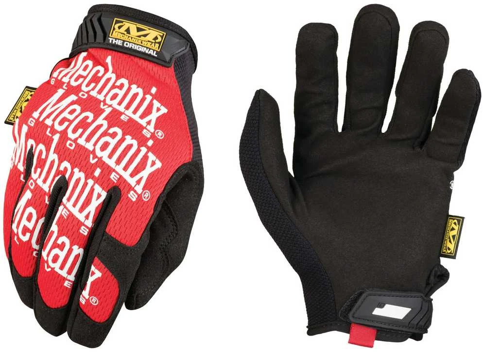 Mechanix Wear Pirštinės Mechanix The Original® raudonos S dydis. Velcro, dirbtinė oda, Treck Dry