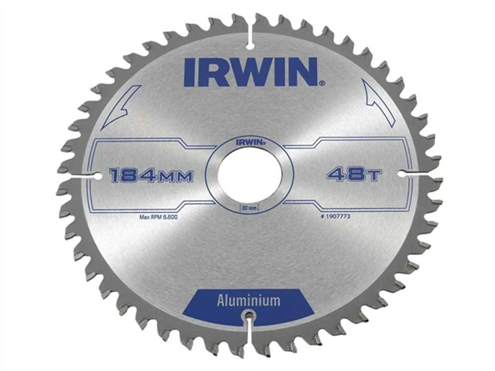 Pjovimo diskas aliuminiui Irwin; 184x2,5x30,0 mm; Z48