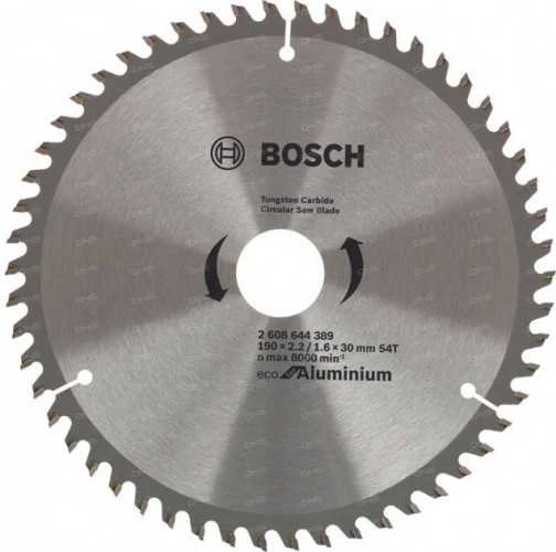 Bosch Pjūklas ALUMINIUI 190x30mm 54 DANTYS ECO