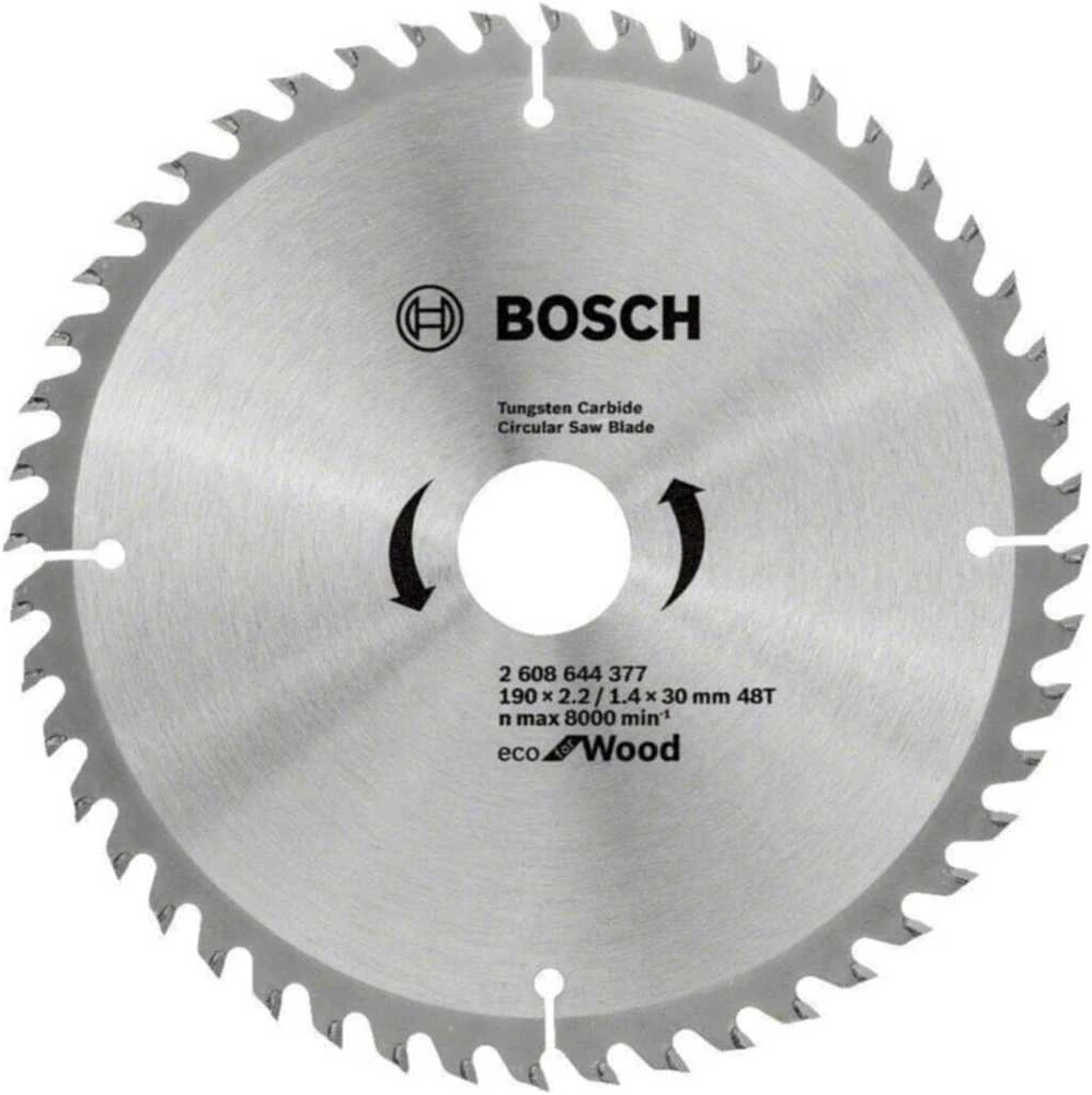 Pjovimo diskas Bosch Eco for Wood 2608644377; 190x30 mm; Z48