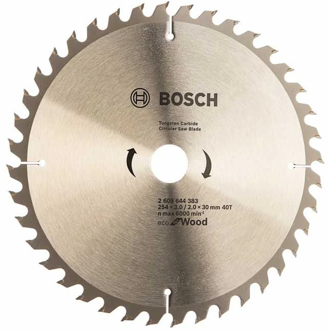 Bosch DISKINIS MEDIENOS 254x30mm 40 DANTŲ Pjūklas, OPTILINE WOOD ECO