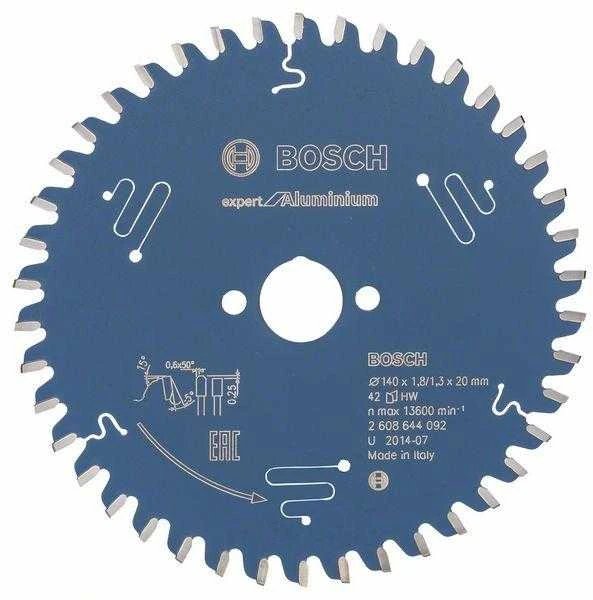Pjovimo diskas Bosch Expert for Aliuminio 2608644095; 165x20 mm; Z52