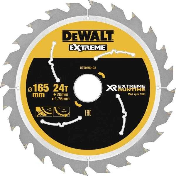 Pjovimo diskas DeWalt DT99561-QZ; 165x20 mm; T42
