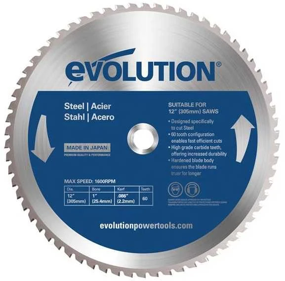 Pjovimo diskas Evolution EVO-305-60-S; 305 mm; Z60