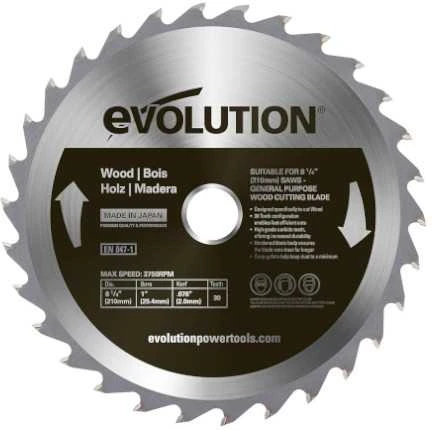 Pjovimo diskas Evolution GW210TCT-30; 210 mm; Z30