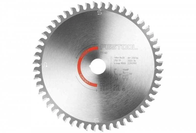 Pjovimo diskas laminatui Festool HW 205554; 160x20 mm; Z52
