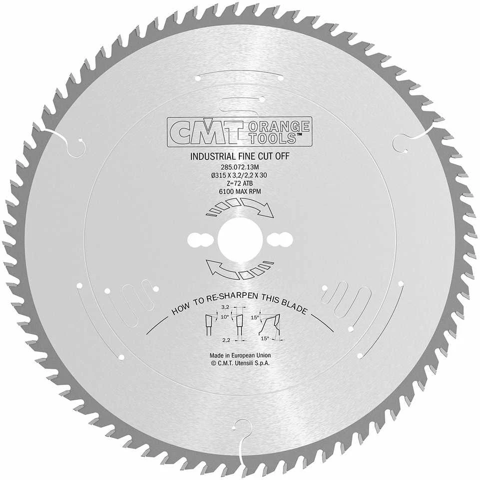 Pjovimo diskas medienai CMT 285; 315x3,2x30; Z72; 10°