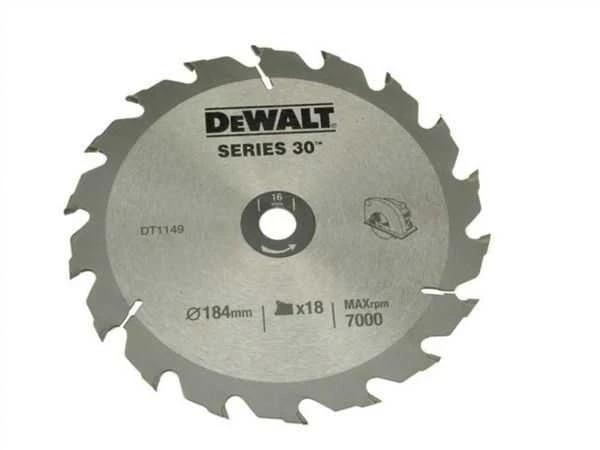Pjovimo diskas medienai DeWalt DT1938; 184x16 mm; 18T