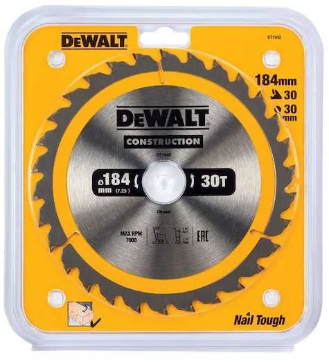 DEWALT PIŁA TARCZ.184x30mmx30z