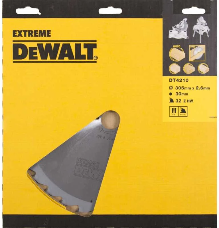 Pjovimo diskas medienai DeWalt; 305x2,6x30,0 mm; Z32; -5°