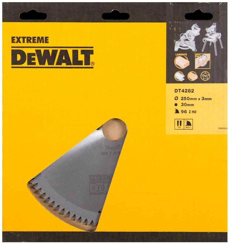 Pjovimo diskas medienai DeWalt; 250x3x30,0 mm; Z96; -5°