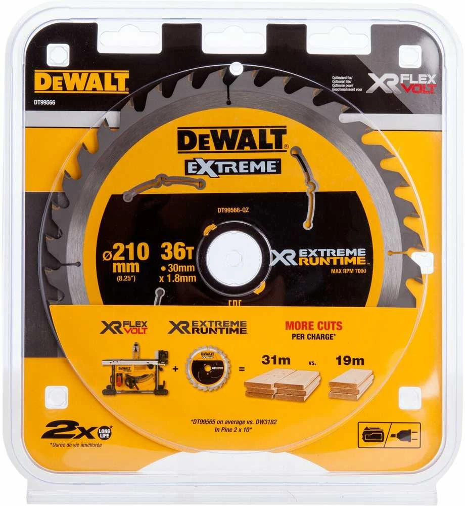 Pjovimo diskas Dewalt 210mm X 30mm 36T, DT99566-QZ