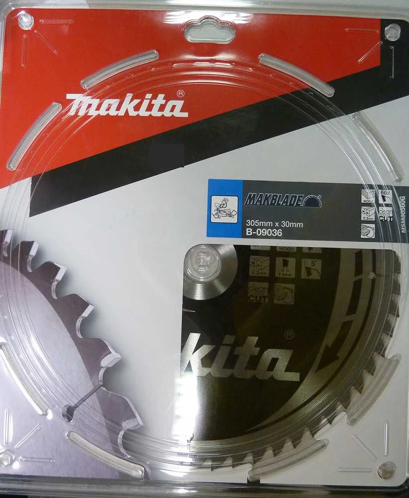 Makita B-09036 T.C.T. pjūklas 305X2.3X30mm 5° T60 MAKBLADE stacionariems pjūklams